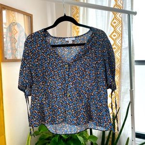 Topshop Floral Blouse